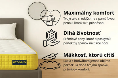 Azonelo Cloud matrac s pamäťovou penou
