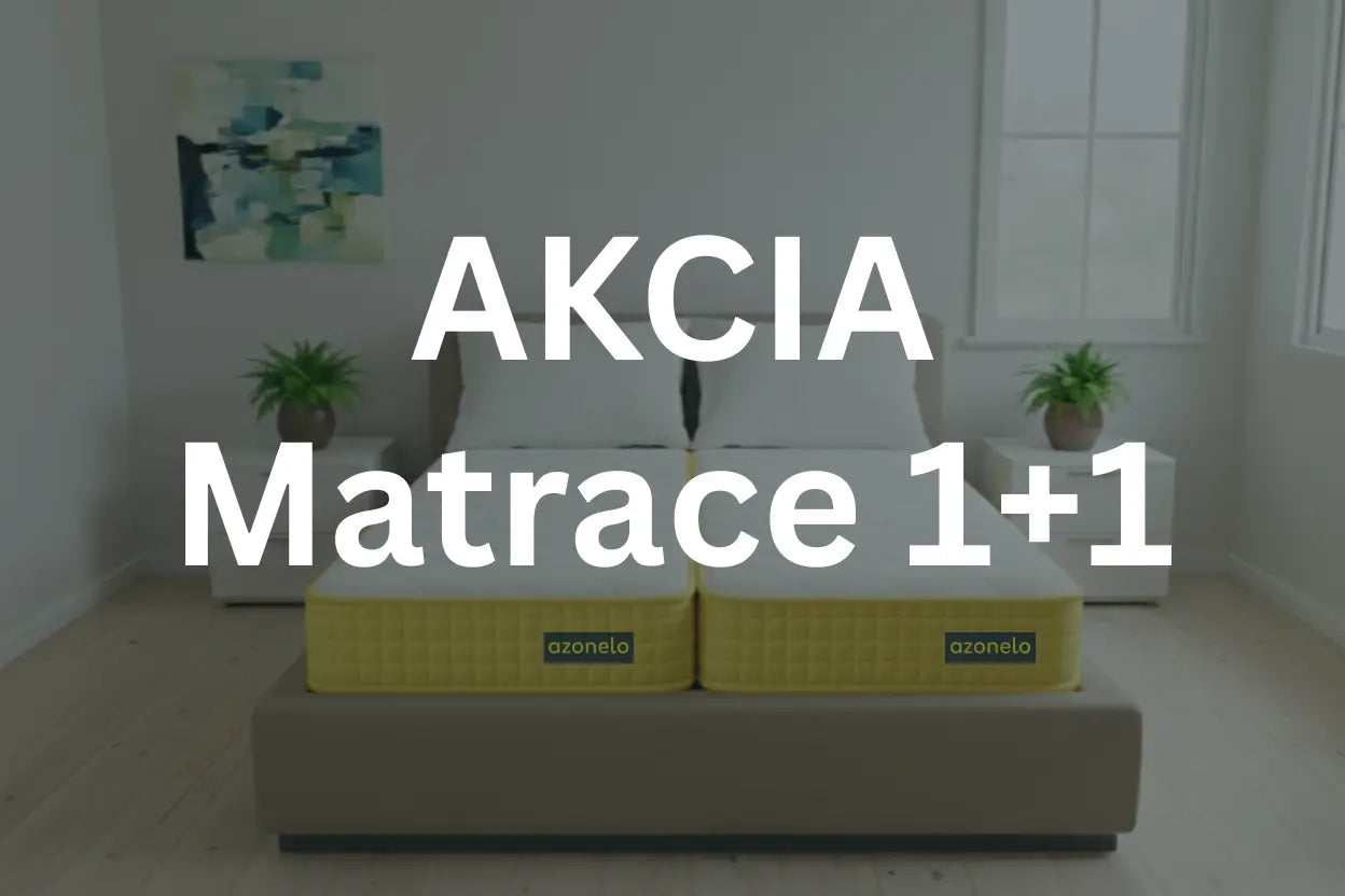 Matrace 1+1 výhodná akcia - set dvoch matracov so žltým lemom